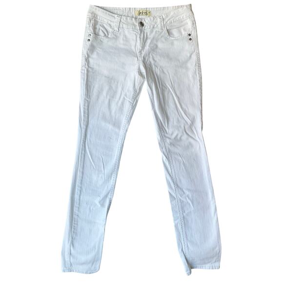 L.e.i. Women’s Denim Boot Cut Straight Jeans size 9 Junior, White - Picture 1 of 11